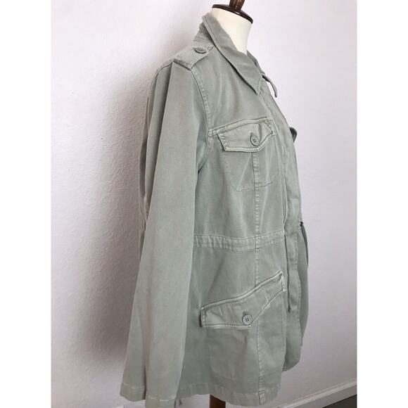 Torrid Anorak Jacket Lace Up Back Twill Utility Green - Picture 5 of 11
